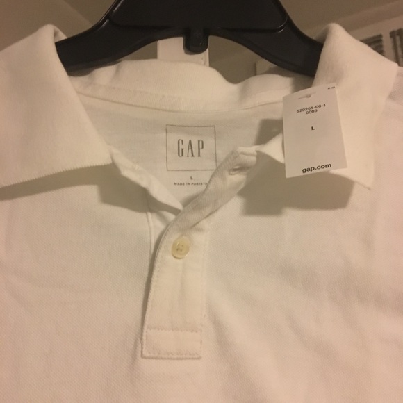 Gap NWT L white polo - Picture 1 of 3